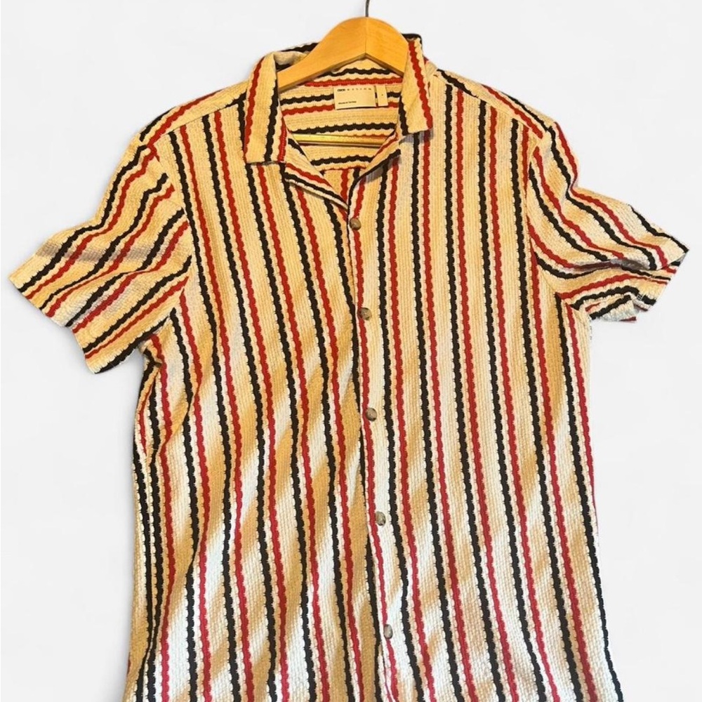 Striped Short Sleeve Men's Shirt